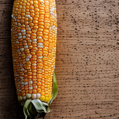 A close up of a corn on the cob