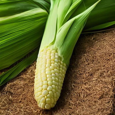 A close up of a corn on the cob