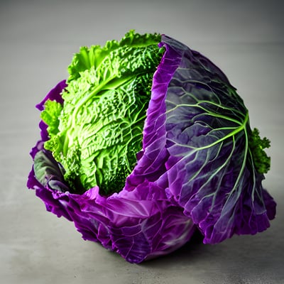 A head of lettuce sitting on top of a table