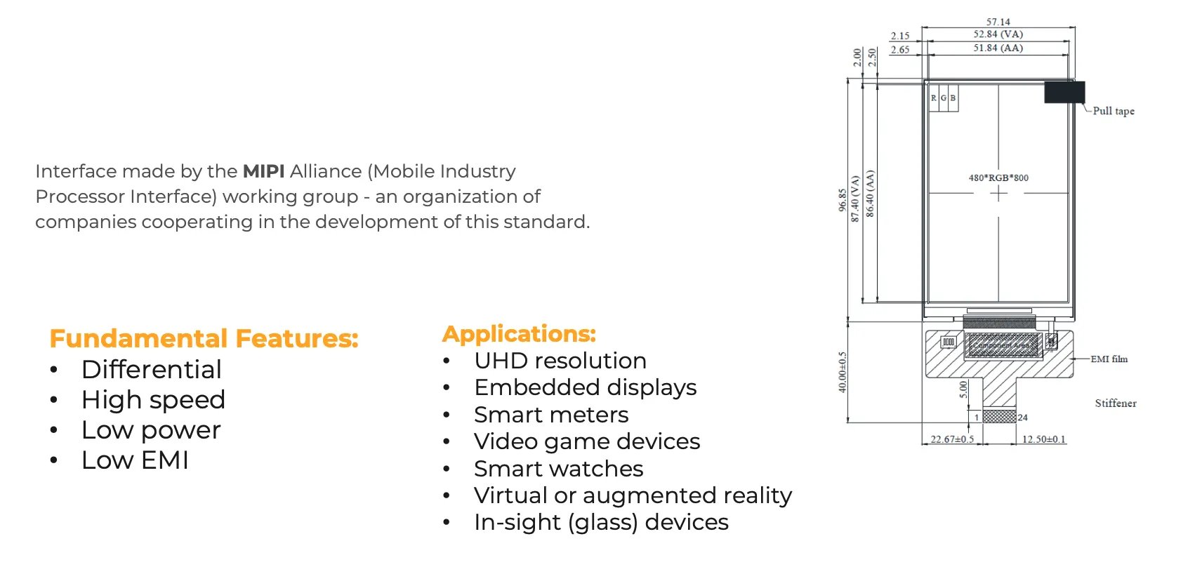 MIPI – Mobile Industry Processor Interface MIPI – Mobile Industry Processor Interface