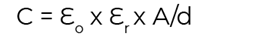 Capacitance formula