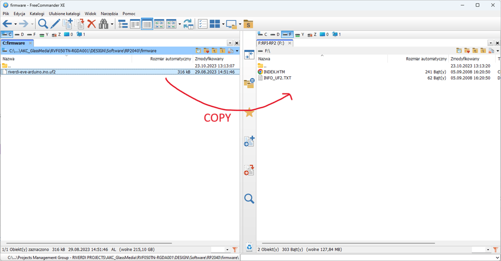 Firmware transfer