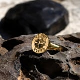 Customized Ancient Hebrew Seal Gold Ring