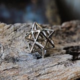 Alchemy/Vector Equilibrium Small Pendant Silver