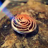 Double Helix-Golden Mean pendant Silver