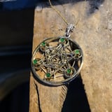 Inlaid Metatron Cube Silver and Gold