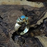 Cosmic Eye Venus in Pisces Canister Ring Gold