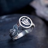 Musashi Samurai Water Ring Silver