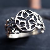 Musashi Samurai Earth Ring Silver