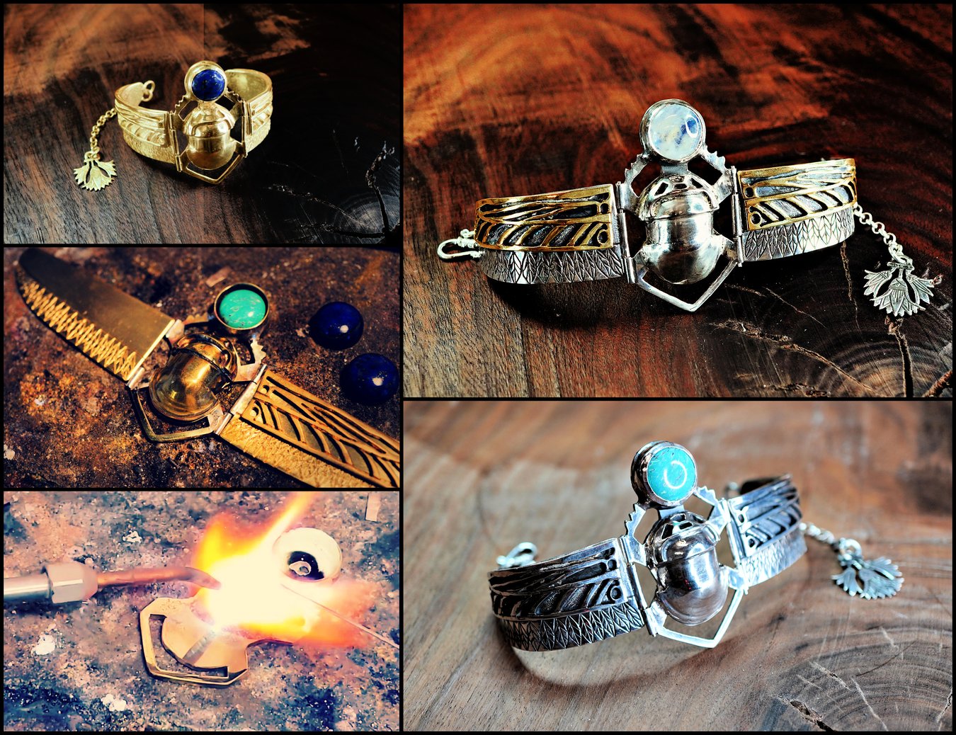 New Royal Winged Scarab
                      Bracelet