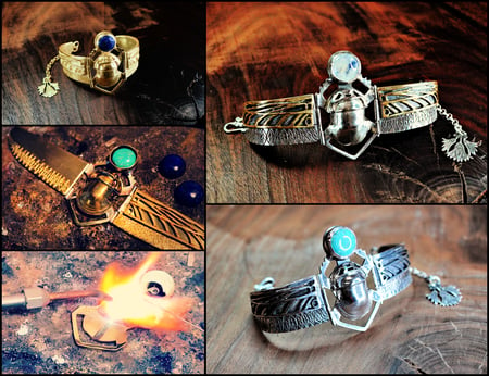 New Royal Winged Scarab Bracelet & Related Designs