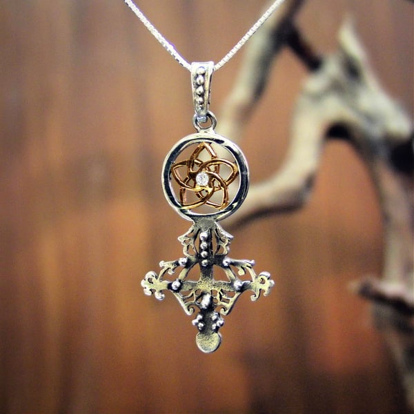 Divine Love Talisman (Venus in Pisces) Silver and Gold with Diamond (*Limited Edition*)