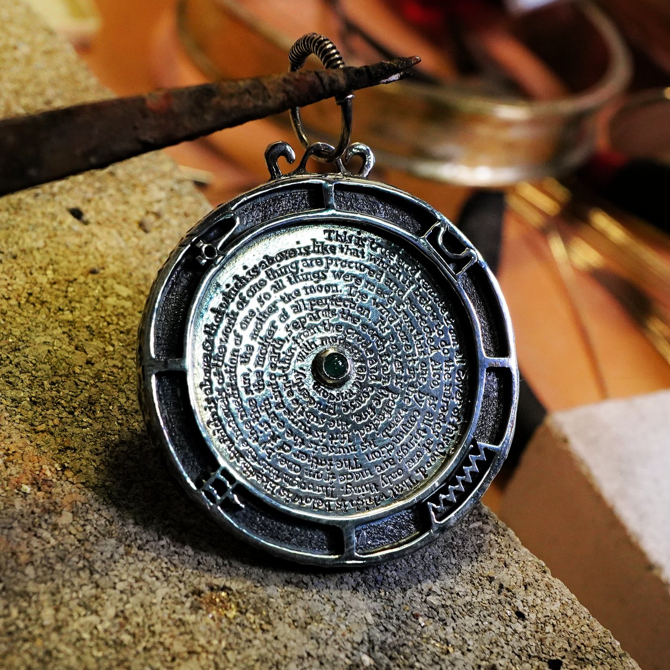 Emerald Tablet
                                Pendant