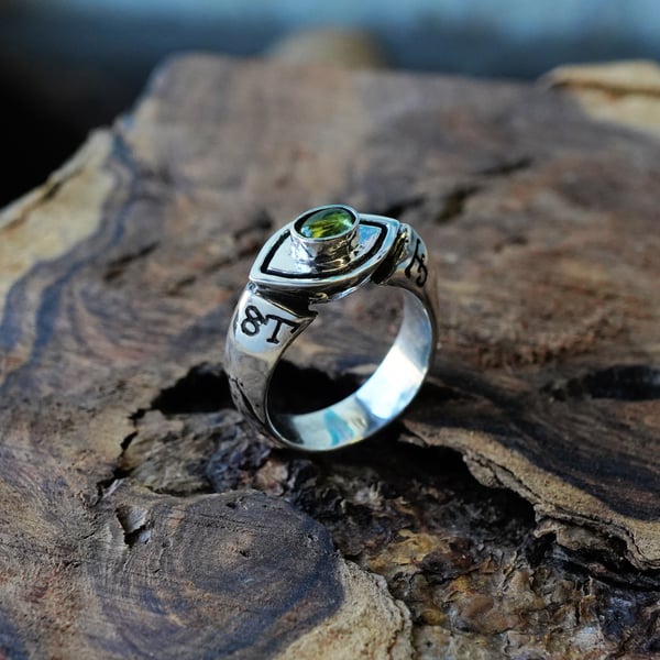 Cosmic Eye Venus in Pisces Ring Silver