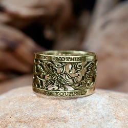 Samurai Dragonfly Ring Gold