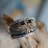 Phoenix Ring Silver and Gold