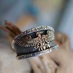 Phoenix Ring Silver and Gold