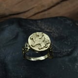 Shirdal Persian Griffin Talisman Ring Gold