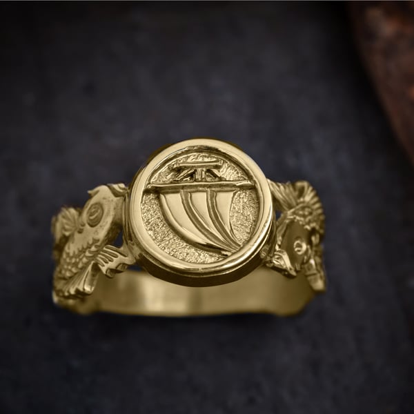 Musashi Samurai Water Ring Gold