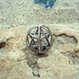 Merkaba With Prana Sphere Silver Medium