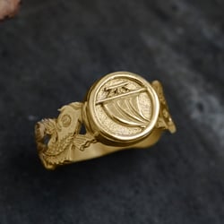 Musashi Samurai Water Ring Gold