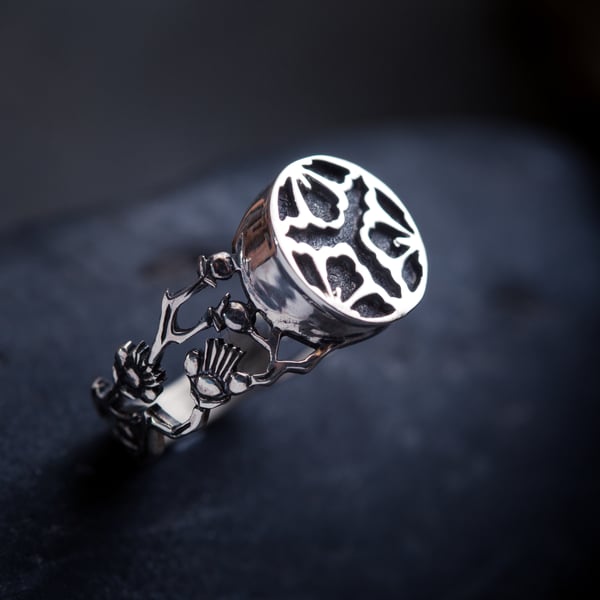 Musashi Samurai Earth Ring Silver