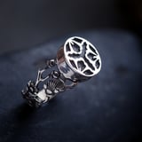 Musashi Samurai Earth Ring Silver