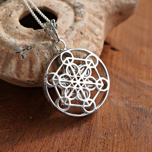 Metatron Cube Small Silver