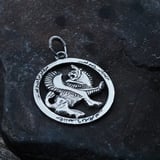 Shirdal Pendant–Persian Griffin Silver