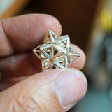 Alchemy/Vector Equilibrium Small Pendant Silver