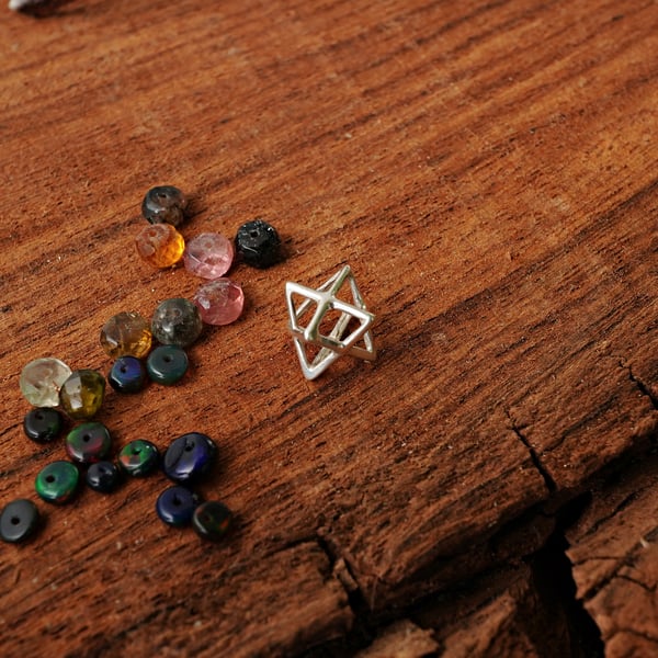 Merkaba Anhänger Small Silber