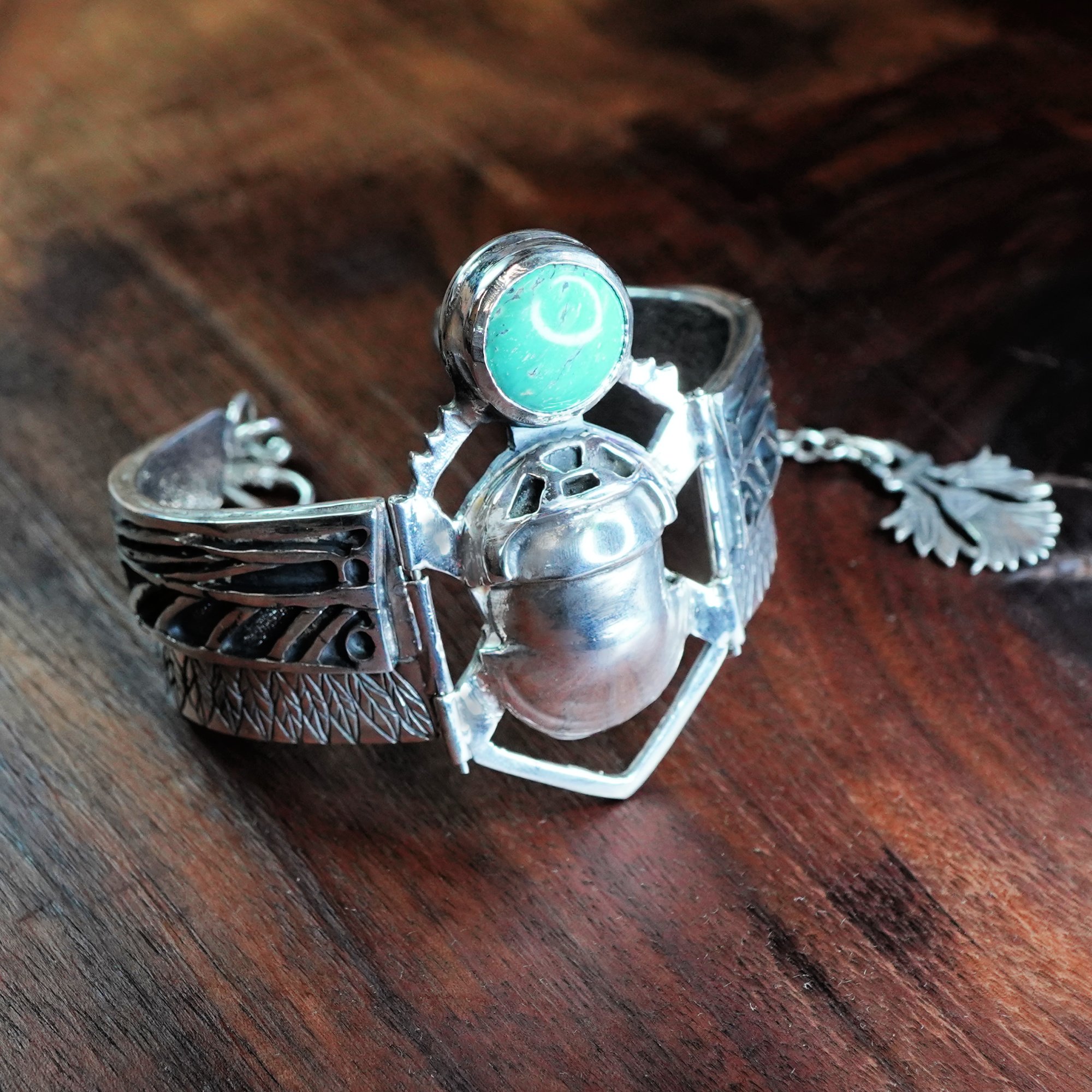 Royal Winged Scarab Bracelet