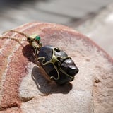Fallen Star Meteorite Pendant Gold