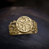 Musashi Samurai Earth Ring Gold