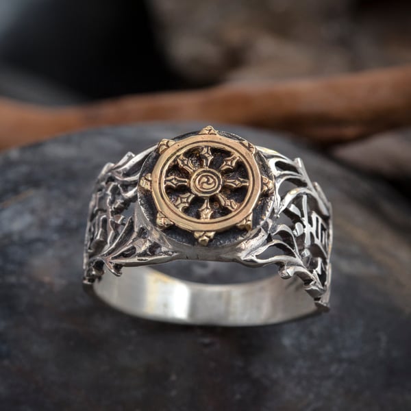 Musashi Samurai Void Ring Silver and Gold