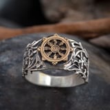 Musashi Samurai Void Ring Silver and Gold