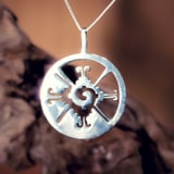 Hunab Ku pendentif argent