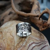 Samurai Dragonfly Ring Silver