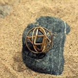 Merkaba con sfera prana, oro, medio