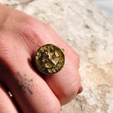 Customized Ancient Hebrew Seal Gold Ring