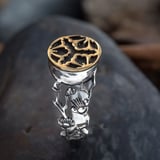 Musashi Samurai Earth Ring Silver and Gold