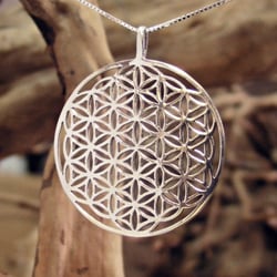 Flower of Life Pendant - Silver