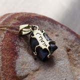 Fallen Star Meteorite Pendant Gold