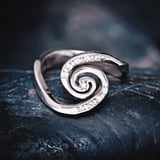 Galaxie Ring Silber mit kubischem Zirkonia