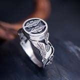 Musashi Samurai Wind Ring Silver