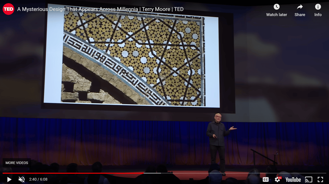 Aperiodicity in Mathematics and
                      Sacred Geometry