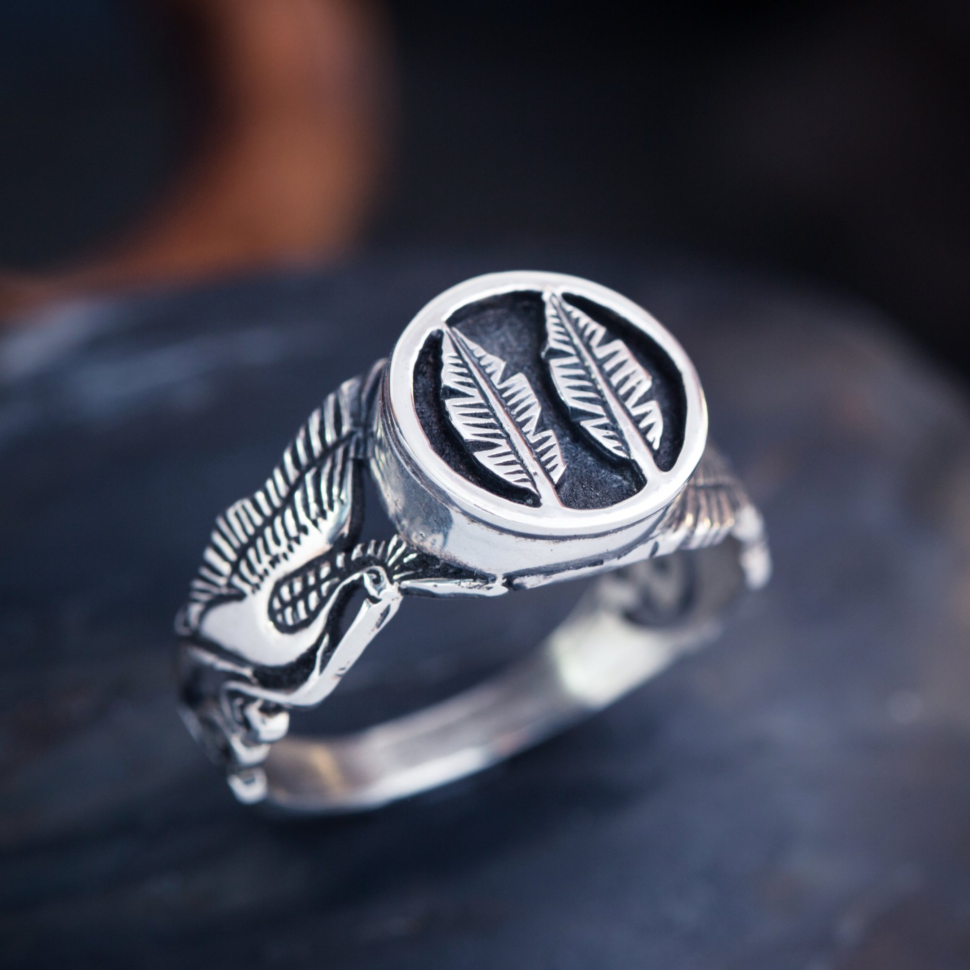 Musashi Samurai Wind Ring Silver