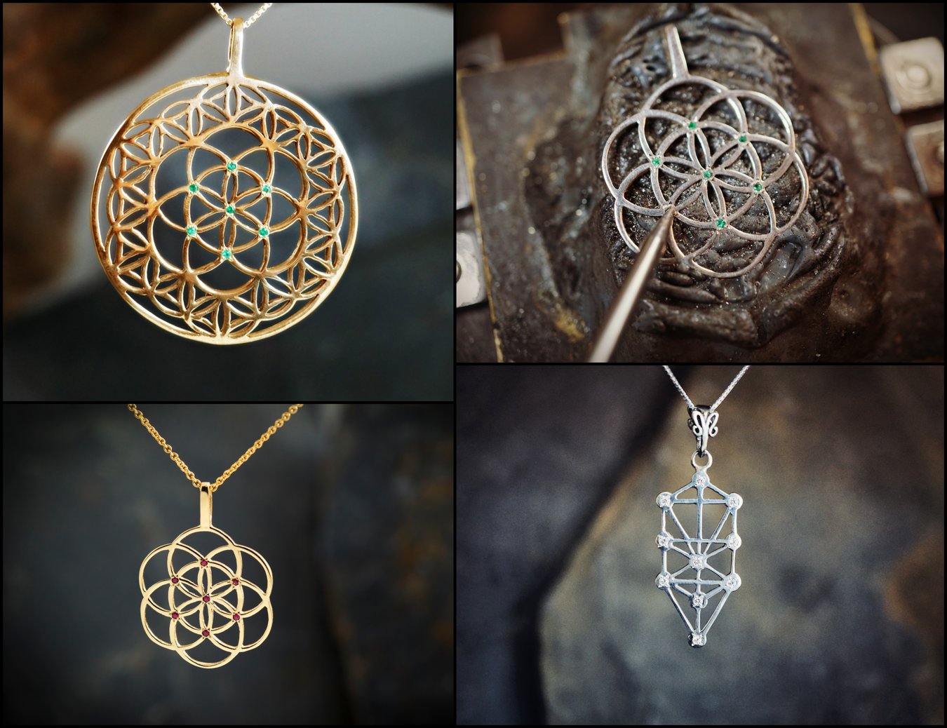 Inlaid Sacred Geometry Designs