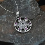 Inlaid Metatron Cube Small Silver