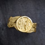 Musashi Samurai Wind Ring Gold